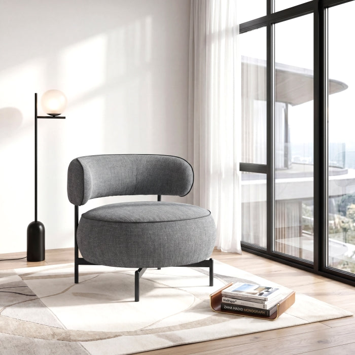 Encircle Grey Swivel Chair by Homelegance at Eve Furniture