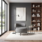 Encircle Grey Swivel Chair by Homelegance at Eve Furniture