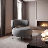 Encircle Grey Swivel Chair by Homelegance at Eve Furniture