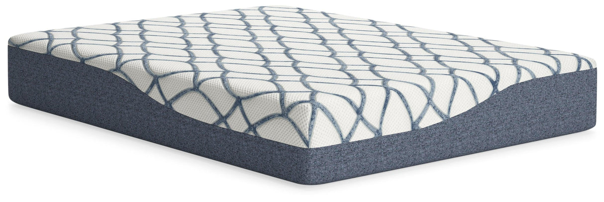 12 Inch Chime Elite 2.0 White/Blue Full Mattress by Ashley at Eve Furniture