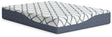12 Inch Chime Elite 2.0 White/Blue Queen Mattress by Ashley at Eve Furniture