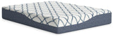 12 Inch Chime Elite 2.0 White/Blue Queen Mattress by Ashley at Eve Furniture