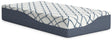 12 Inch Chime Elite 2.0 White/Blue Twin Mattress by Ashley at Eve Furniture