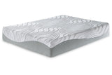 12 Inch Memory Foam White Queen Mattress by Ashley at Eve Furniture