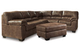 Bladen Coffee 3-Piece Sectional with Ottoman