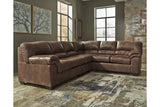 Bladen Coffee 3-Piece Sectional with Ottoman