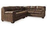 Bladen Coffee 3-Piece Sectional with Ottoman