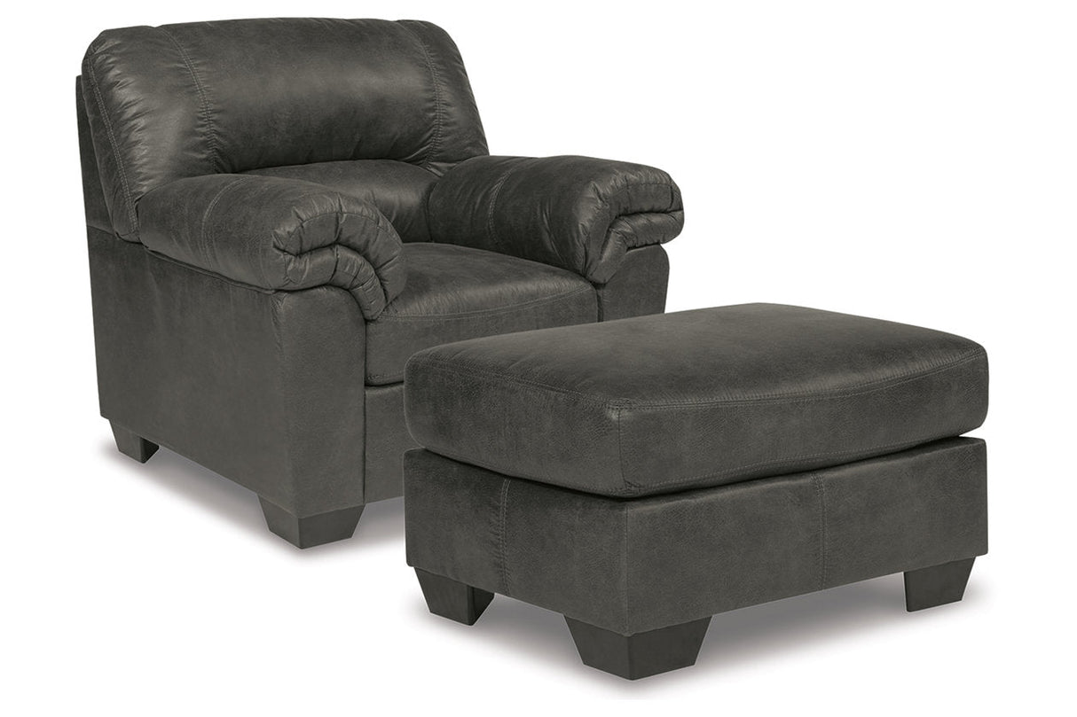 Bladen Slate Chair and Ottoman