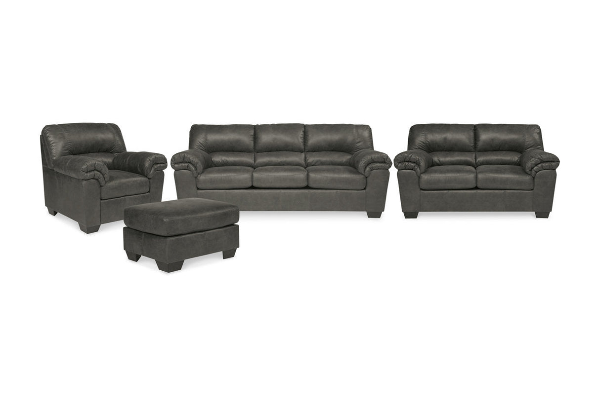 Bladen Slate Sofa, Loveseat, Chair and Ottoman