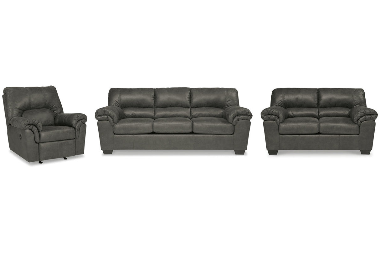 Bladen Slate Sofa, Loveseat and Recliner