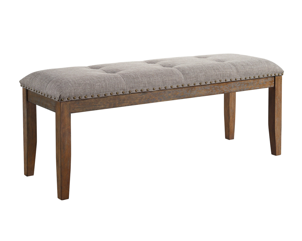 Vesper Brown/Gray Dining Bench