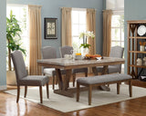 Vesper Brown/Gray Dining Bench