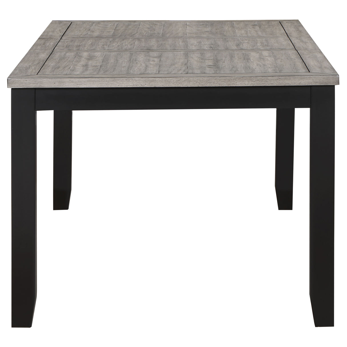 Elodie Black Rectangular 78-inch Extension Leaf Dining Table