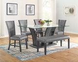 Camelia Gray Dining Bench