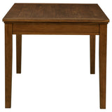 Atwood Warm Brown 5-Piece Rectangular Wood Dining Room Set