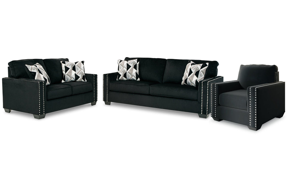 Gleston Onyx Sofa and Loveseat with Chair