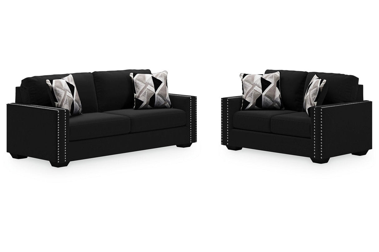 Gleston Onyx Sofa and Loveseat with Ottoman