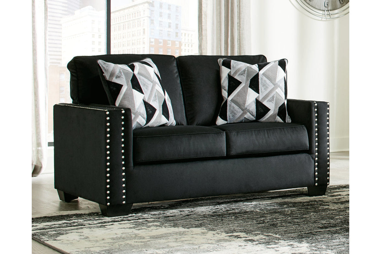 Gleston Onyx Sofa and Loveseat with Chair