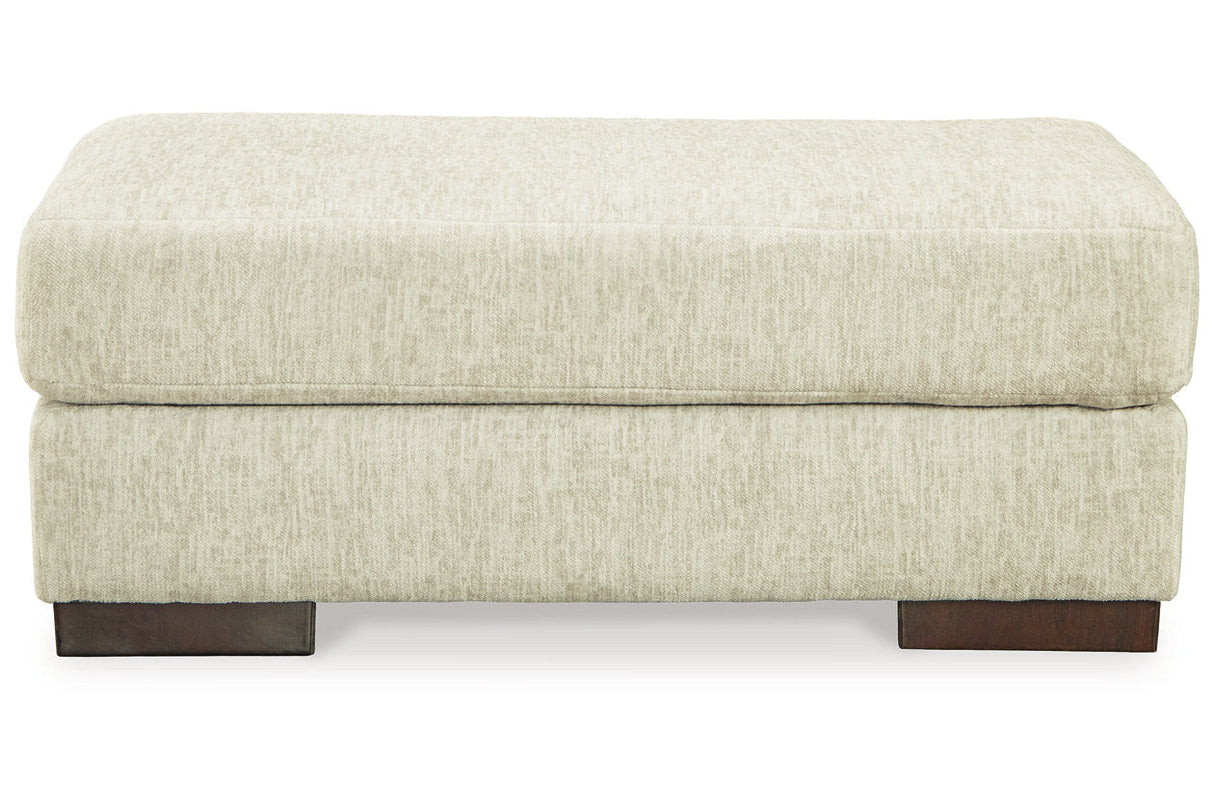 Caretti Parchment Sofa, Loveseat, Oversized Chair and Ottoman