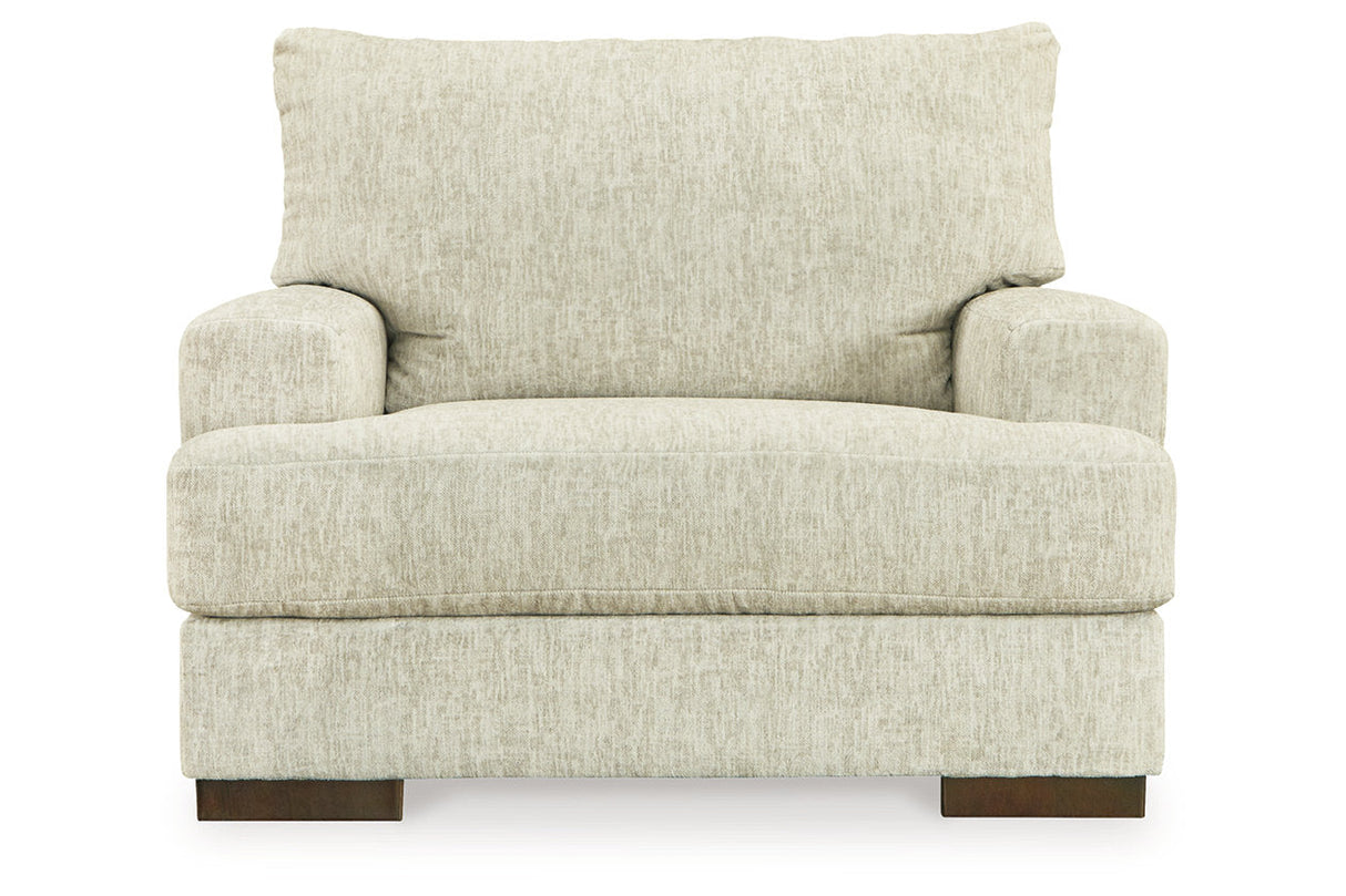 Caretti Parchment Sofa, Chair and Ottoman