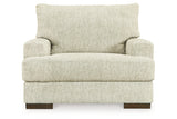 Caretti Parchment Sofa, Chair and Ottoman