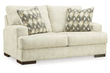 Caretti Parchment Sofa and Loveseat