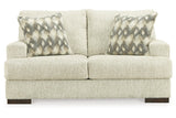 Caretti Parchment Sofa and Loveseat