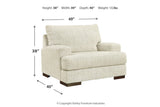 Caretti Parchment Sofa, Chair and Ottoman