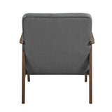 Landers Dark Gray Velvet Accent Chair