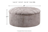 Carnaby Dove Oversized Accent Ottoman