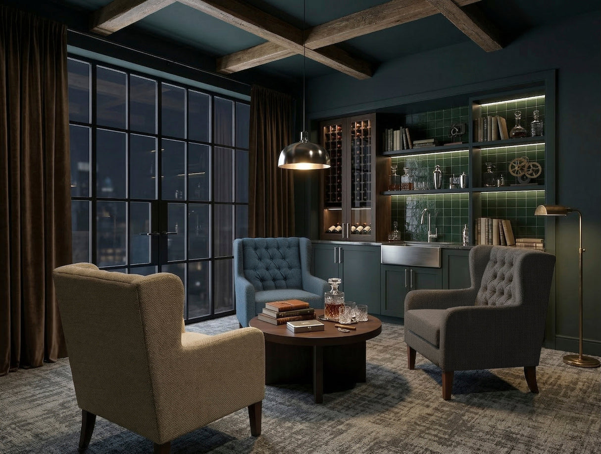 Aria Blue Accent Chair