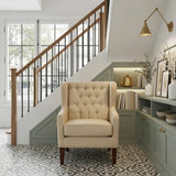 Aria Beige Accent Chair