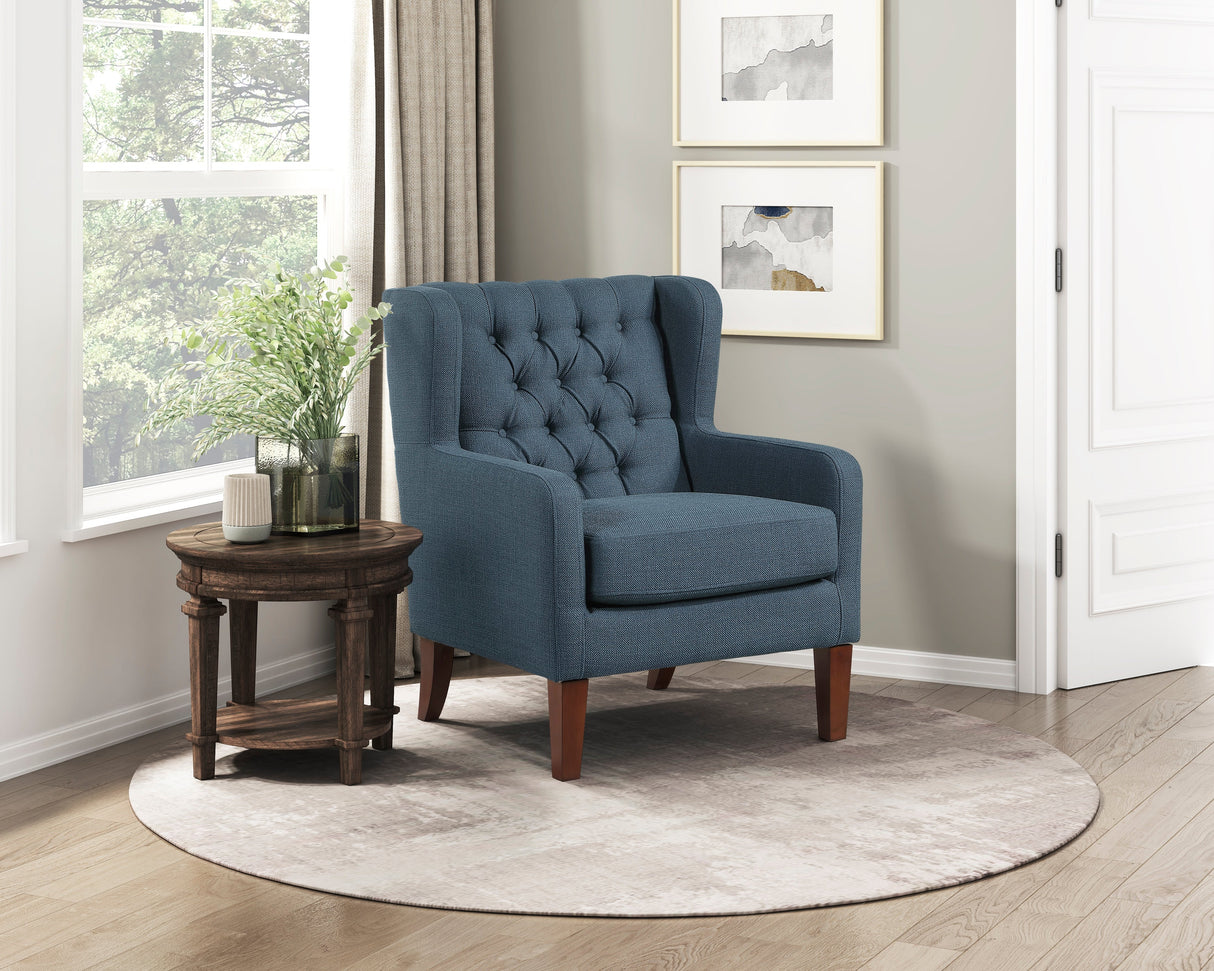 Aria Blue Accent Chair