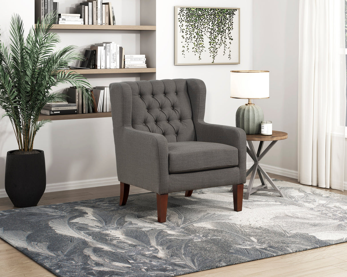Aria Dark Gray Accent Chair