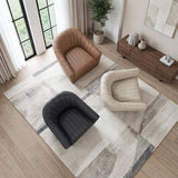 Boulevard Dark Brown Swivel Chair