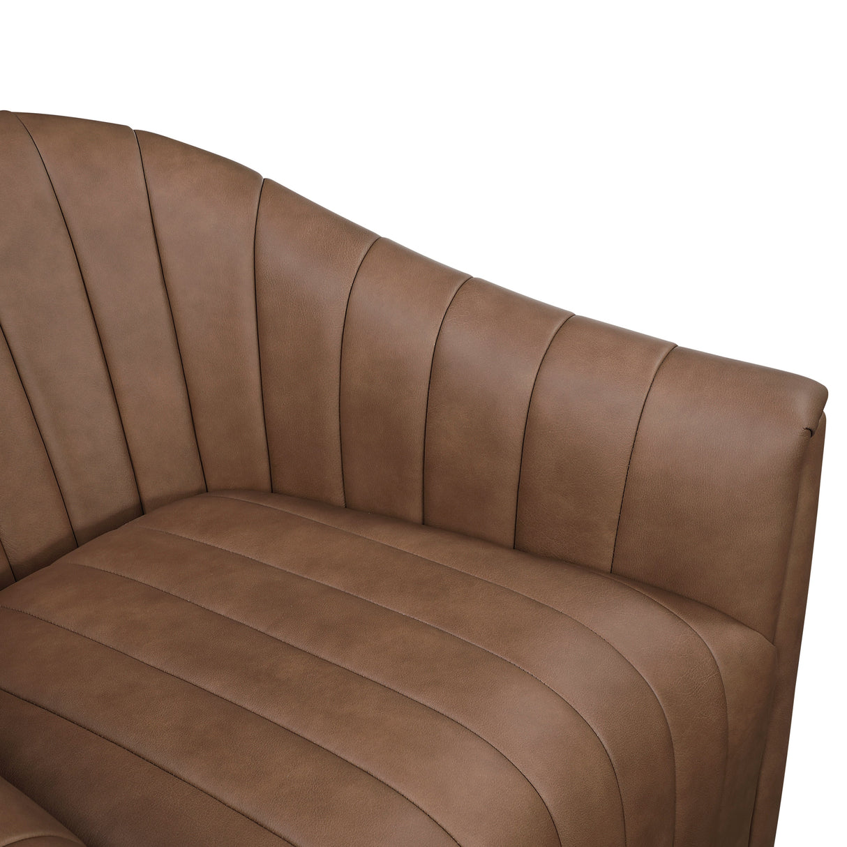 Boulevard Dark Brown Swivel Chair