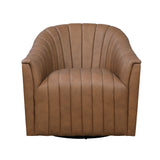 Boulevard Dark Brown Swivel Chair