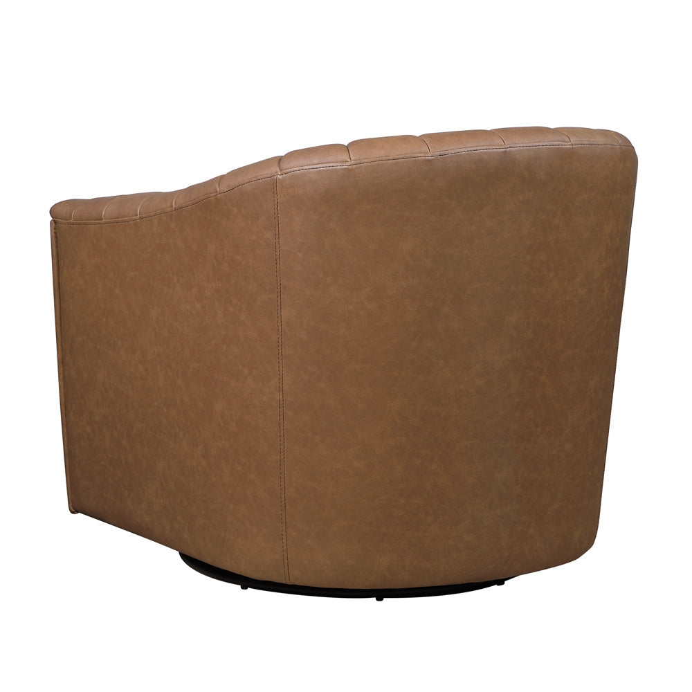 Boulevard Dark Brown Swivel Chair