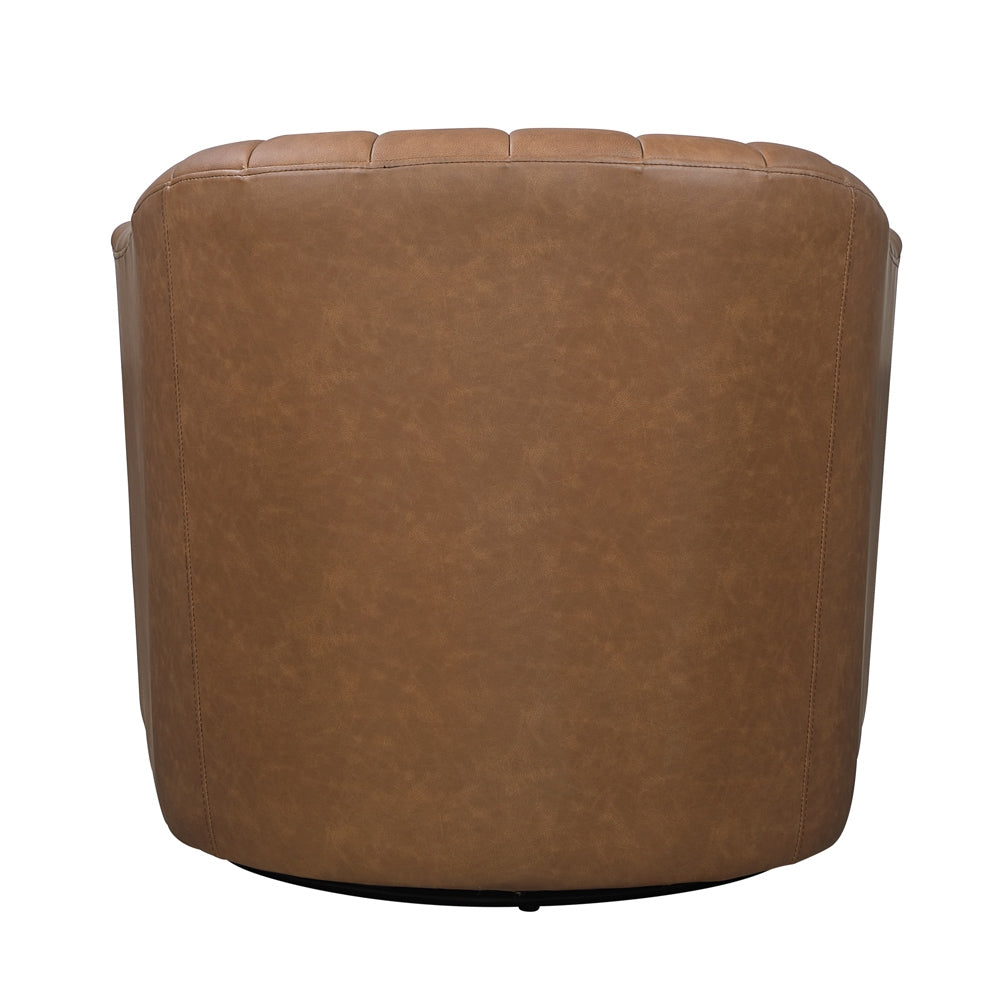 Boulevard Dark Brown Swivel Chair