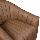 Boulevard Dark Brown Swivel Chair