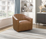 Boulevard Dark Brown Swivel Chair