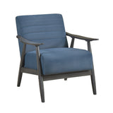 Greeley Blue Velvet Accent Chair