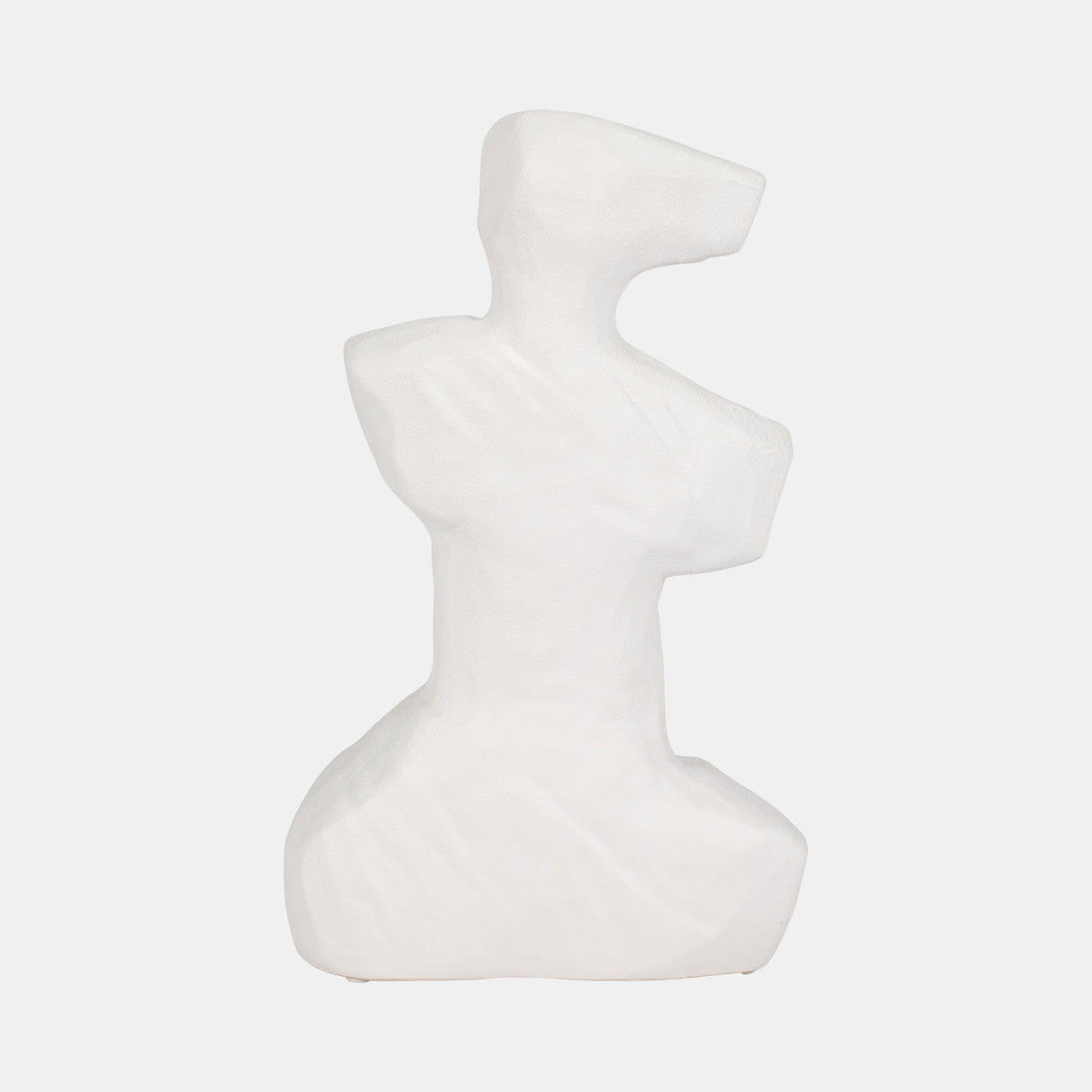 13" Abstract Venetian Figurine, White