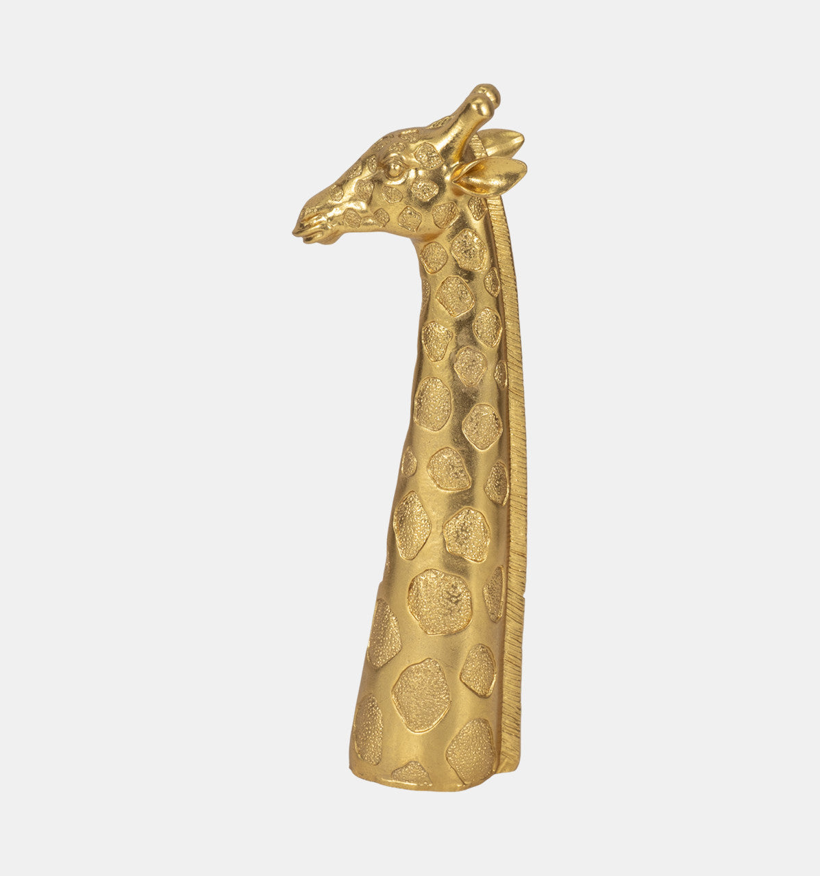 13" Giraffe Head Tabletop Decor, Gold