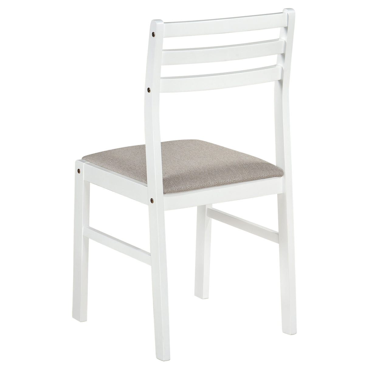 Bucknell White 3-Piece Round Drop Leaf Dining Room Set