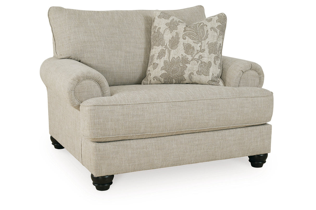 Asanti Fog Sofa, Loveseat, Oversized Chair and Ottoman