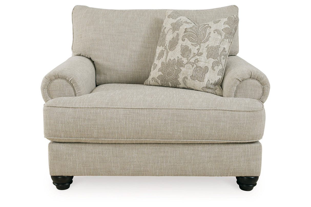 Asanti Fog Sofa, Loveseat, Oversized Chair and Ottoman