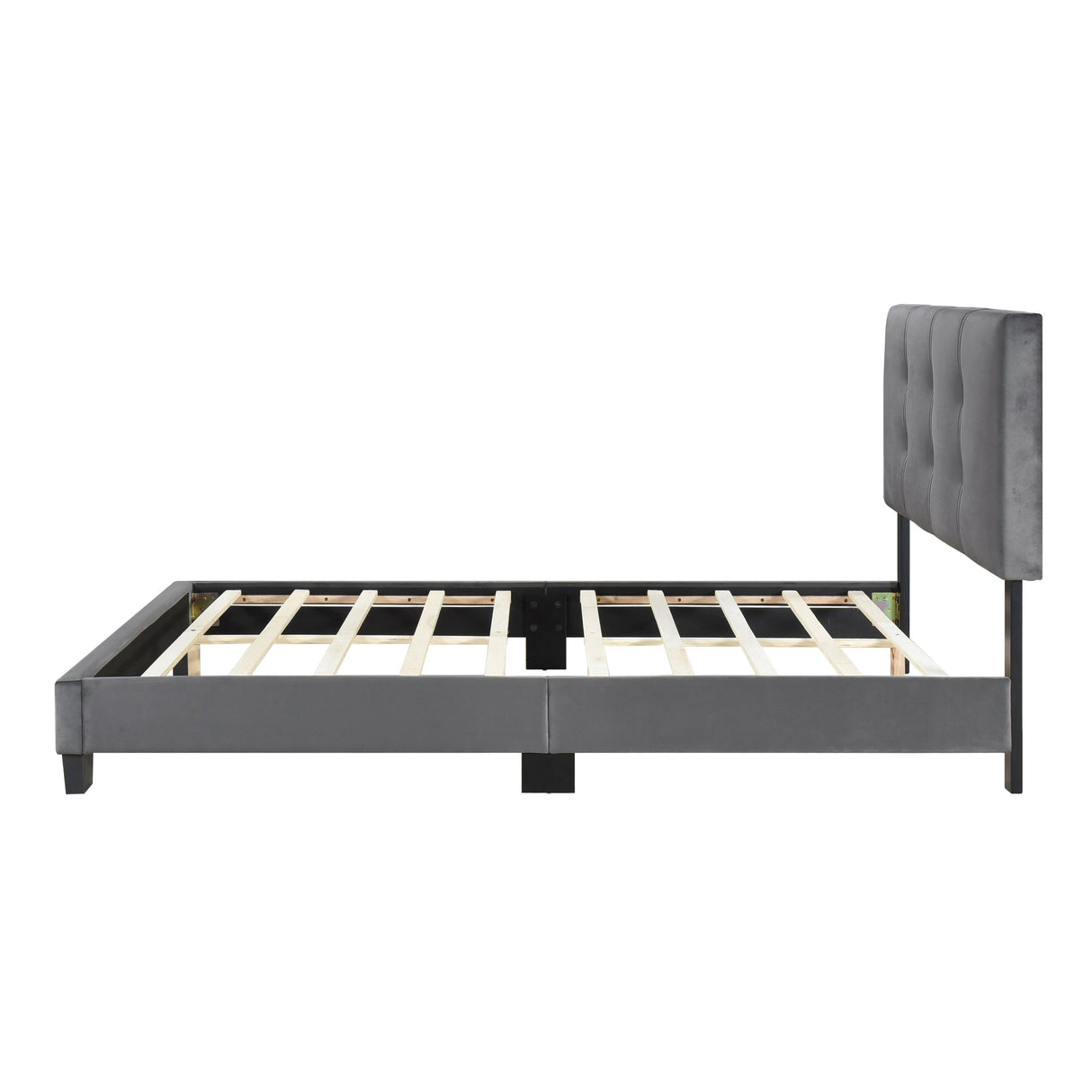 Bari Dark Gray Full Platform Bed