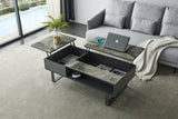 1388 Coffee Table w/ storage Grey by ESF Furniture at Eve Furniture