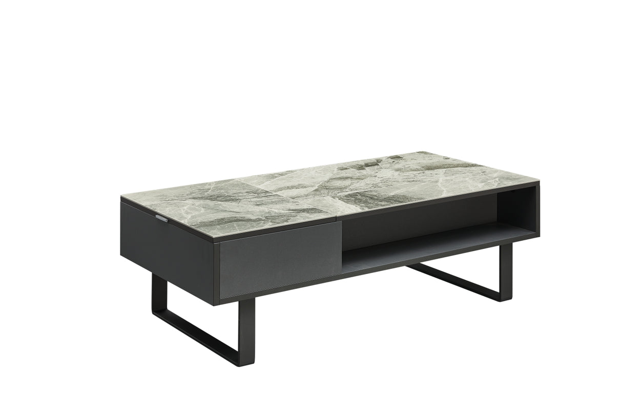 1388 Coffee Table w/ storage Grey by ESF Furniture at Eve Furniture
